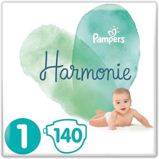 COUCHE JETABLE Pampers Couches Harmonie Taille 1 (25kg) 0 de