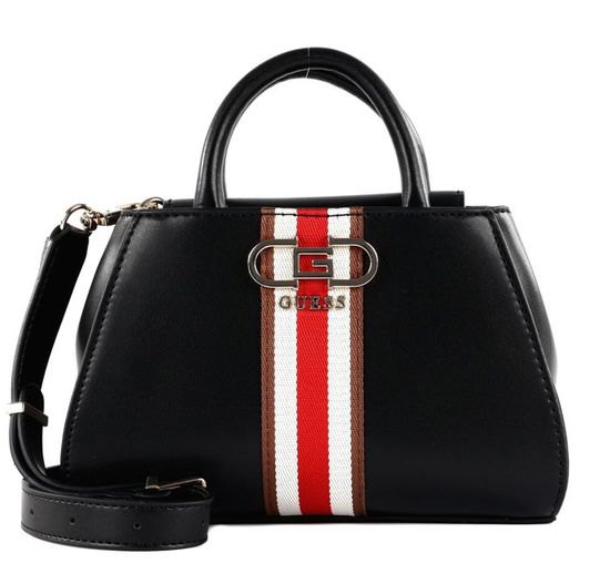 GUESS Sac à épaule bandoulière noir pour femme Nelka Mini Satchel