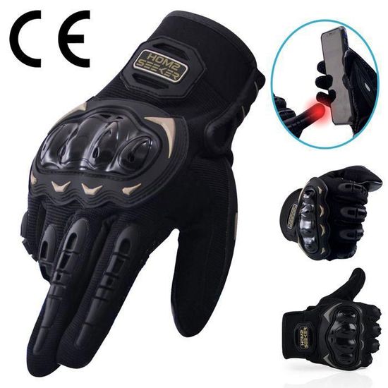 Gants De Moto Protection Articulations - Respirants, écran Tactile, Pour Hommes Et Femmes, Vélo, Sports