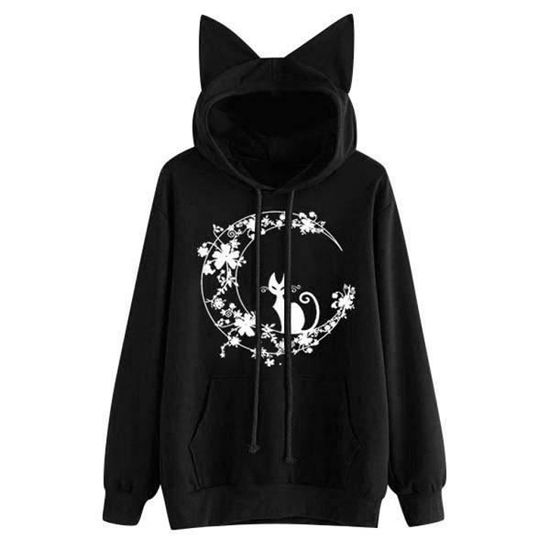 Pull avec oreille de chat clearance