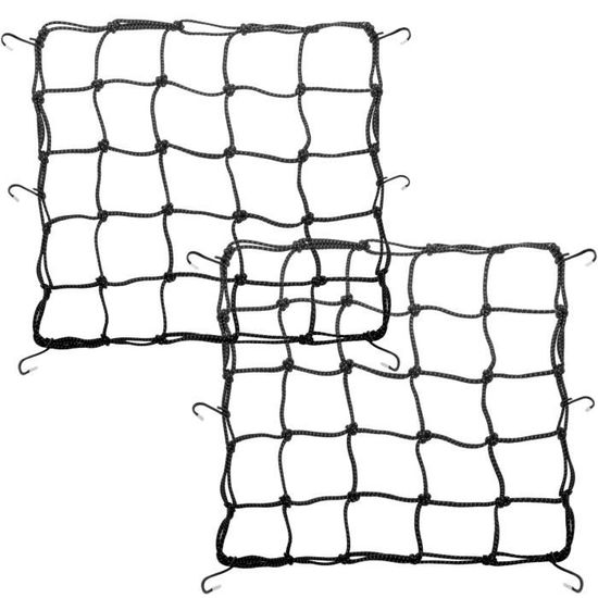 Filet de Coffre de Voiture, Filet de Rangement pour Coffre de Voiture avec 4 Crochets, Bagages Filet de Coffre de Voiture, Filet de Rangement pour Coffre de Voiture avec 4 Crochets, Bagages