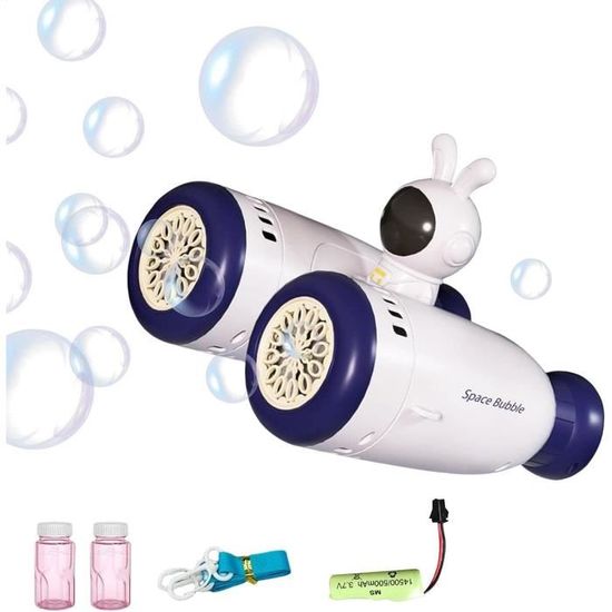 Machine à Bulles Automatique Lapin – 10 En 1, Portable, Rechargeable USB – Pour Fêtes Et Extérieur
