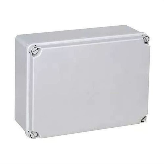 IDE EL231 Boîtier Étanche Dérivation IP65-IP67 180x241x95mm Gris - Côtés Lisses Couvercle Opaque