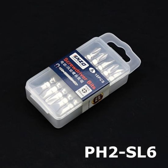 Lot De 5 Embouts PHILLIPS 2 MAKITA 199155-7 Pour Pour Visseuse à Pl