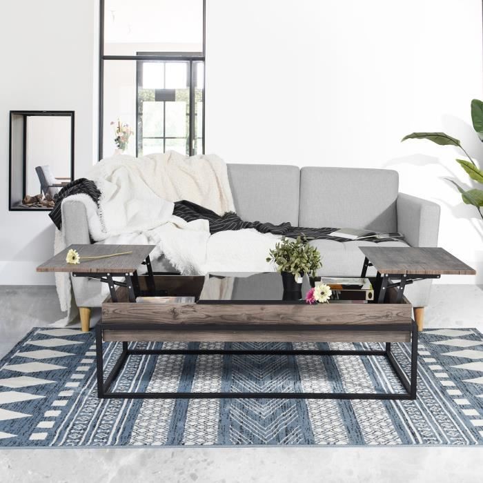Table Basse Industrielle Relevable Achat Vente Pas Cher