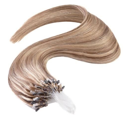 Extension Cheveux à froid lisse - Loop - Blond très clair méché