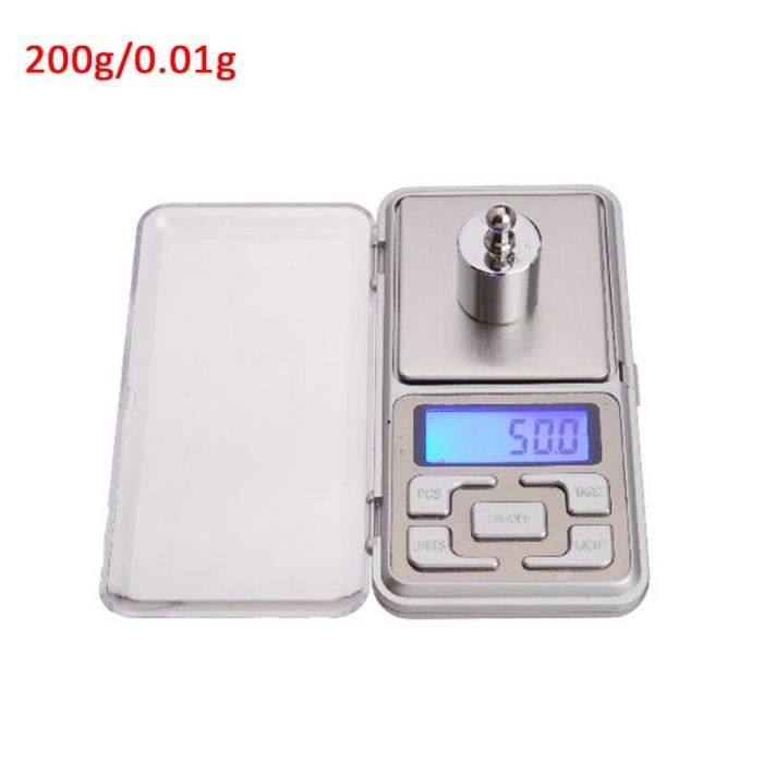 Offre spéciale 200g-300g-500g x 0.01g -0.1g-Mini Balance électronique de poche de précision pour bijoux en or Balance gr*YI1920