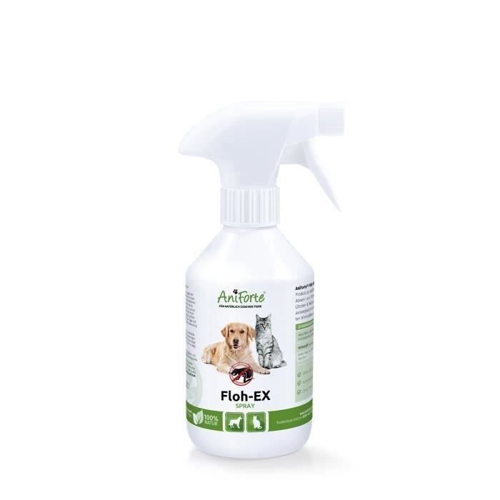 AniForte Floh-EX Spray Anti-puces 250 ml – Produit Naturel pour chiens et chats: Animalerie