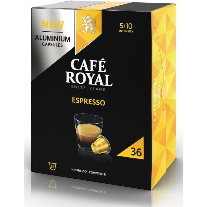 CAFE ROYAL Café Capsules en aluminium Espresso - 36 capsules