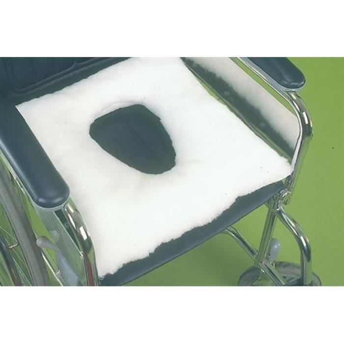 Coussin anti-escarres carré et avec un trou - 44 x 44 x 9 cm - Confort et Ergonomie