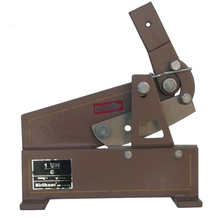 Cisaille robuste pour tôles d'acier 6 mm - 180 mm Birliksan BIR1BH6