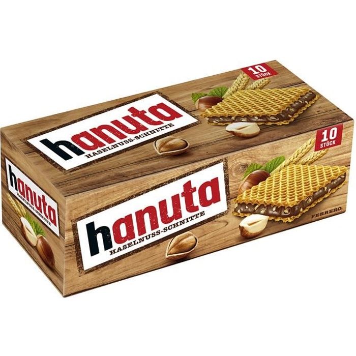4x Ferrero Hanuta Barres aux noisettes 220g