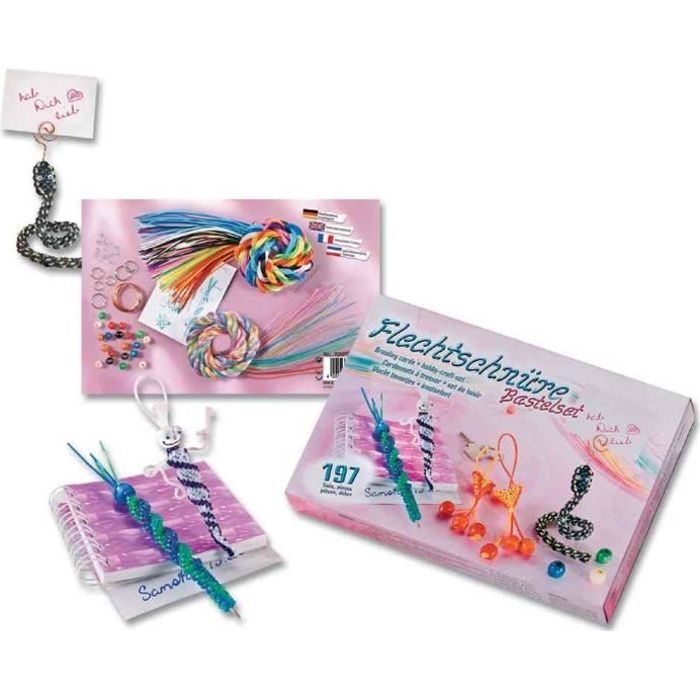 FOLIA Kit Fils à Tresser avec Accessoires