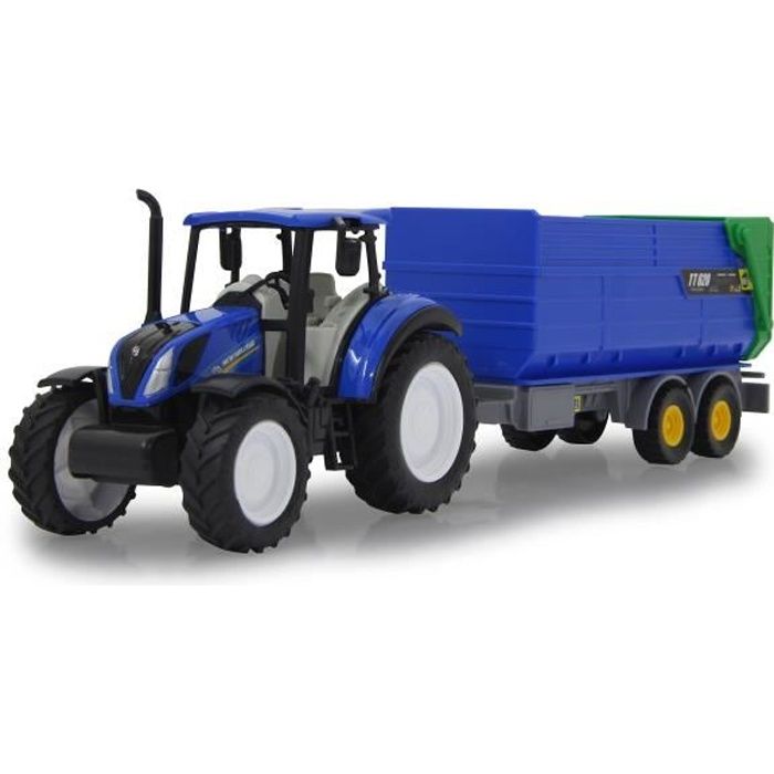 Jamara Tracteur New Holland avec benne 35 cm bleu
