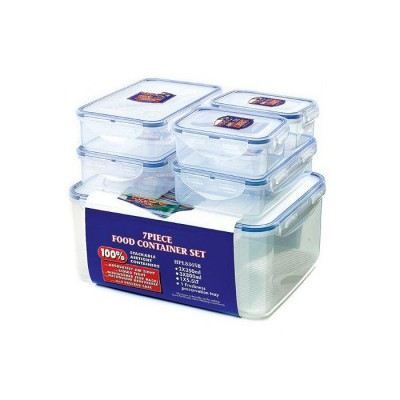 6 Boîtes hermétiques rectangulaires fraîcheur