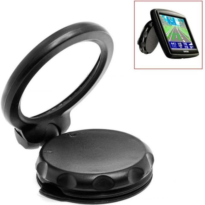 OCIODUAL Support Ventouse Fixation Voiture pour GPS TomTom One XL Live XXL IQ Routes Noir