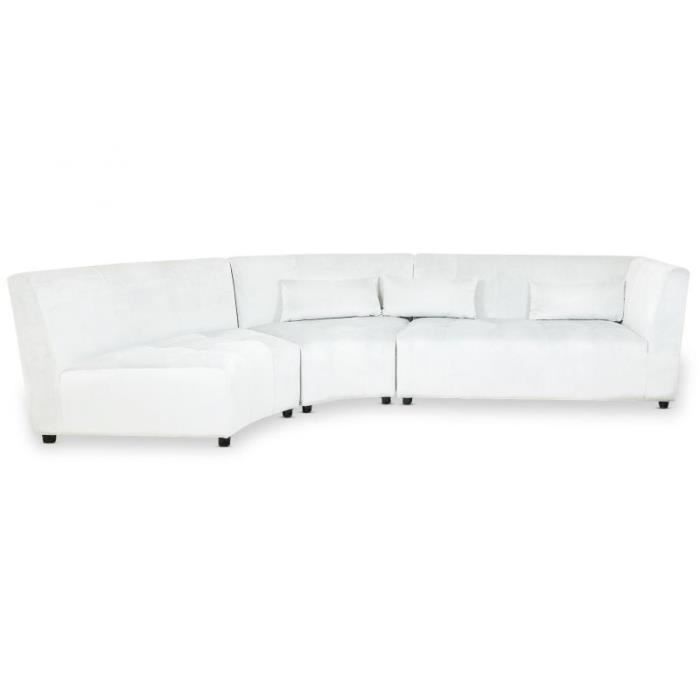Canapé d'angle Blanc Design