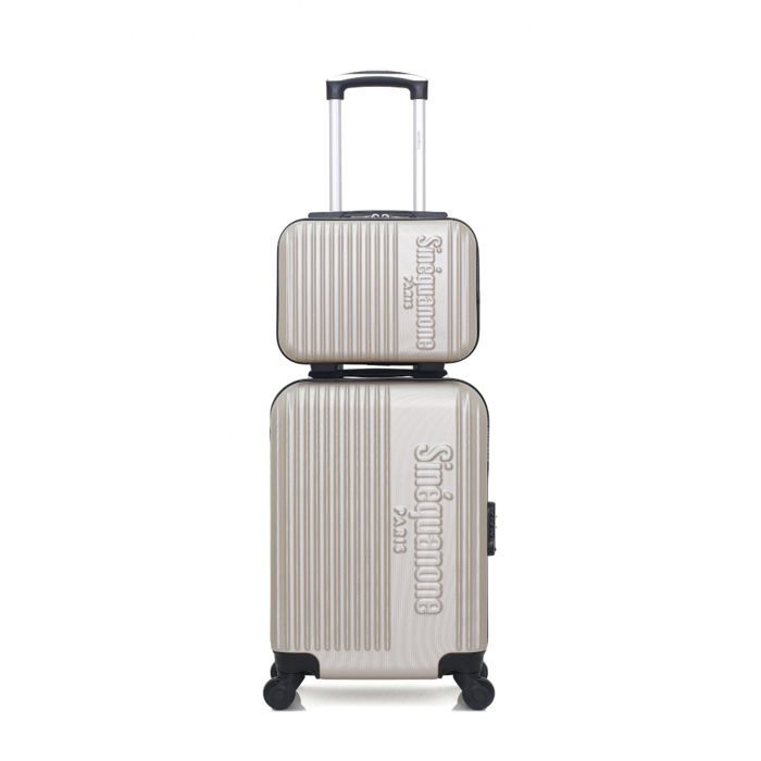 SINEQUANONE – SET DE 2 - ABS – 50cm – 4 roues – ATHENA-H – BEIGE