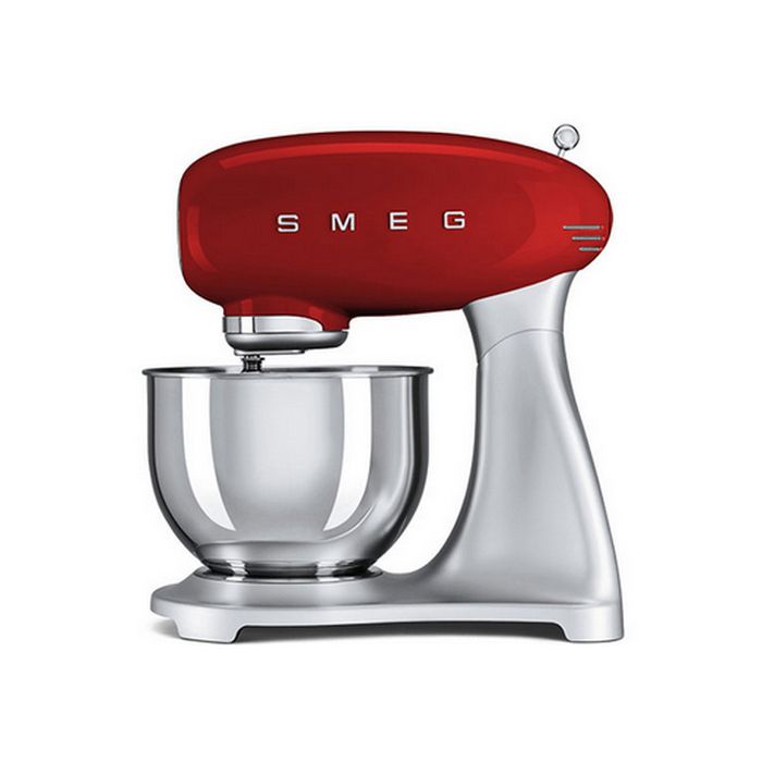 Smeg - robot sur socle 4,8l 800w rouge - smf02rdeu