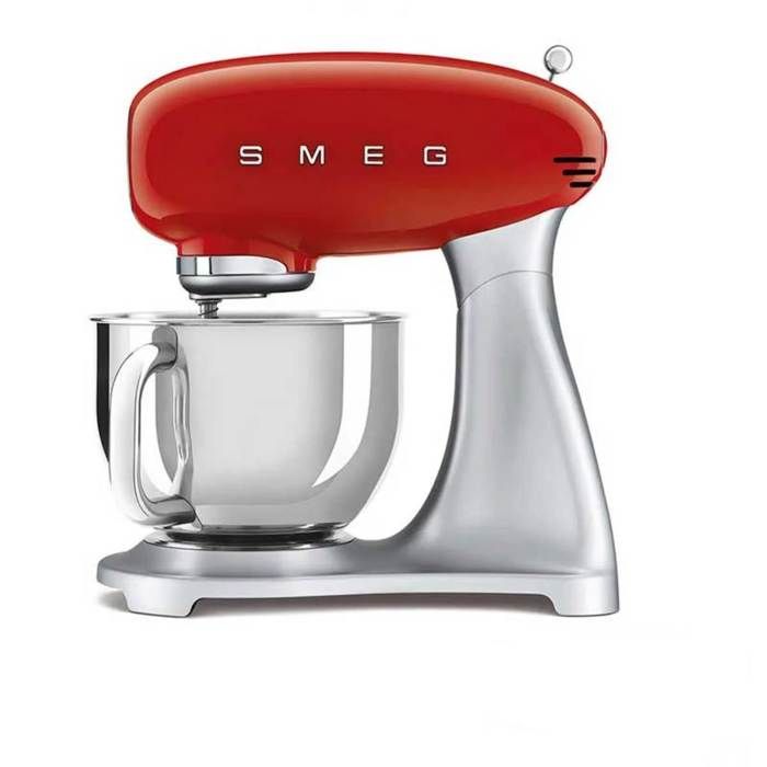 Smeg - robot sur socle 4,8l 800w rouge - smf02rdeu