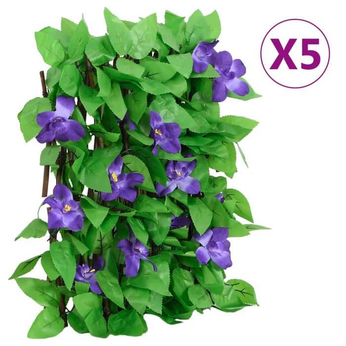 vidaXL Treillis de lierre artificiel extensible 5 pcs 180x20 cm 366573
