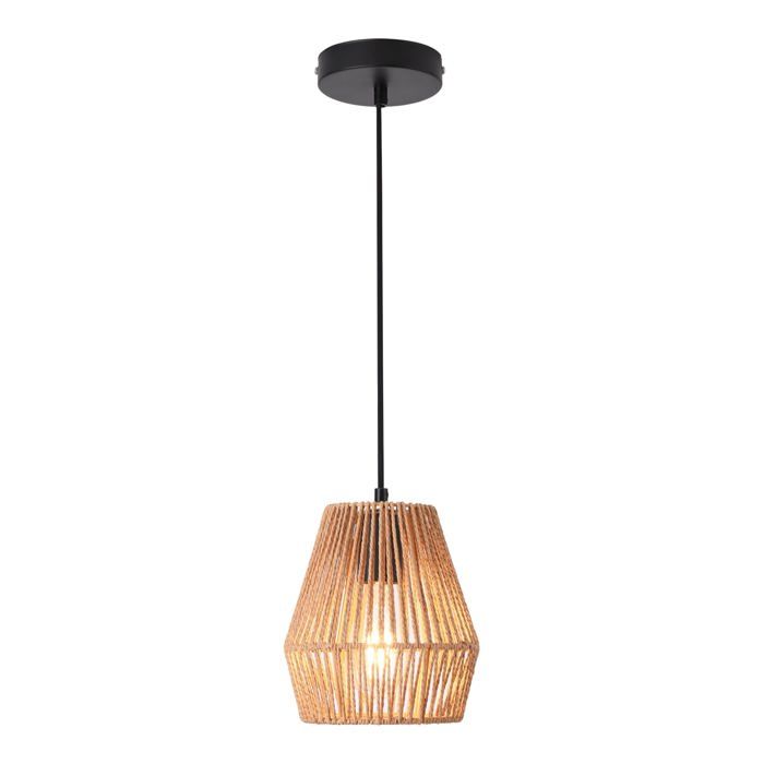 Lustre lampe lumière suspendu suspension en corde tissée liverpool 160 x 18 cm beige lux.pro Lustre lampe lumière suspendu suspension en corde tissée liverpool 160 x 18 cm beige lux.pro