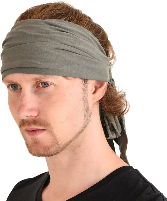 Bandana Cheveux Homme En Viscose, Bandeau Pirate Femme Pré Attaché