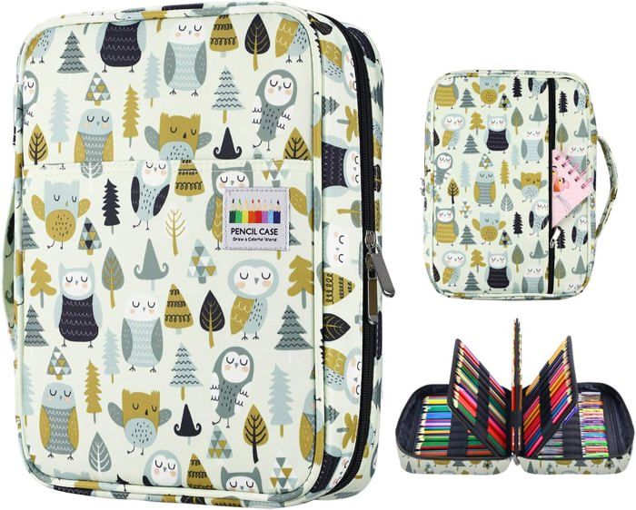 Trousse à Crayons 200 Emplacements - Organisation Pour Crayons De Couleur, Stylos & Matériel D'Artiste, Portable - 4