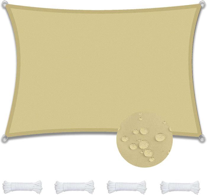 Rete Mimetica Color Sabbia In Tessuto Oxford – Telo Ombreggiante Impermeabile 1x2 M, 1.5x4 M, 2x3, 3x3.5, 4x6, 5x5, 4x7.5 M Per Giardino, Campeggio E Decorazioni