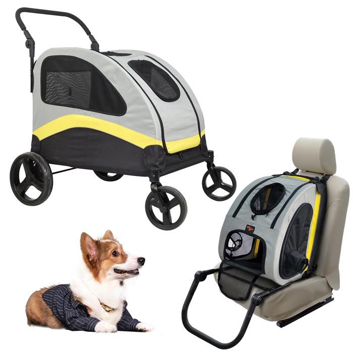 Comparer les prix de Caisse de Transport Pour Chien Pliable Sac De Transport Pour Animaux Respirant 41.5x44.8x62.6 cm