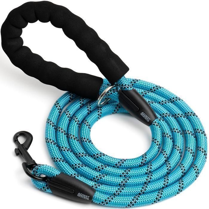 Meilleurs prix pour AdroitGoods Laisse pour chien - 200 cm - Laisse pour chien - Ligne de course - Réfléchissante - Bleue - Laisse longue chien
