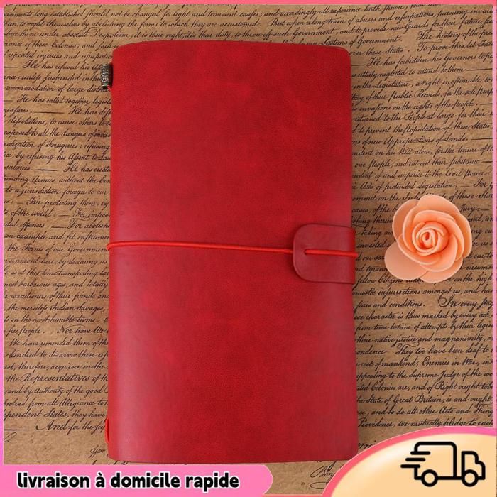 Dilwe Carnet de voyage en cuir PU classique carnet de