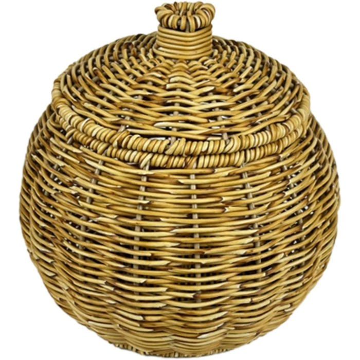 VBS Kit Tressage Panier Rond En Rotin – Ø16 Cm X H16 Cm – Matériau Naturel Durable – DIY Créatif Avec Instructions – Déco Maison Ou Cadeau