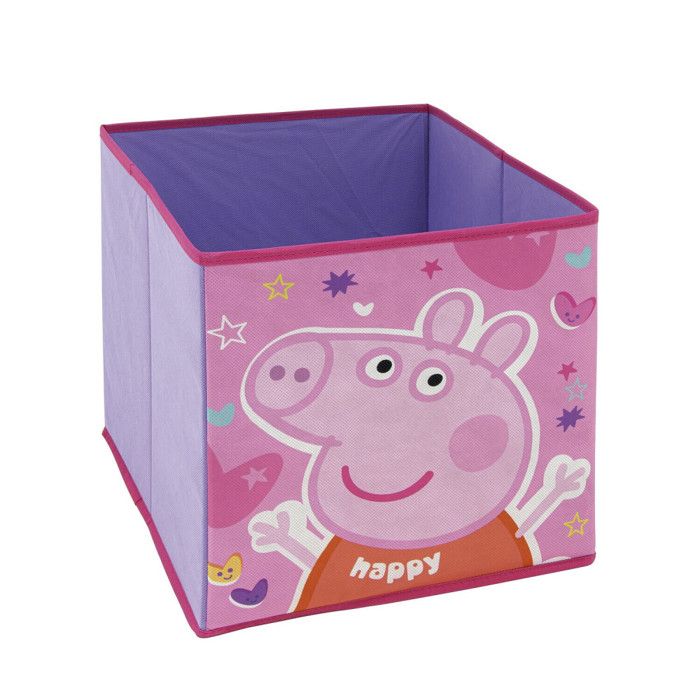 Cube de rangement - Peppa Pig - 31x31x31 cm - Pliable - Rose Cube de rangement - Peppa Pig - 31x31x31 cm - Pliable - Rose