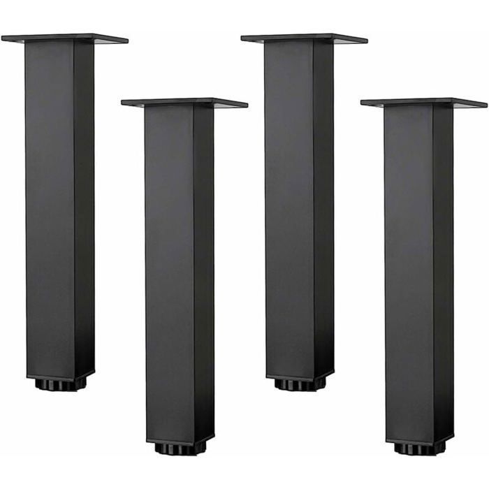 Pieds de meubles en alliage daluminium réglables (5-40 cm) pour tables et armoires avec vis lot de 4 pièces (35 cm) YYV