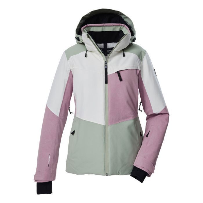 Veste de ski femme Killtec KSW 39 - light sage/broken white/rose wood Veste de ski femme Killtec KSW 39 - light sage/broken white/rose wood