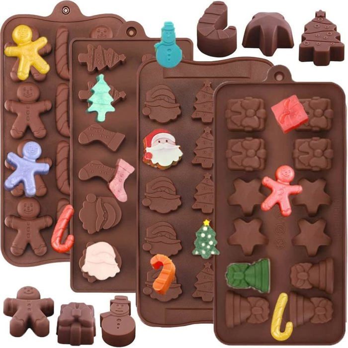 2pcs Moule Bonbon Silicone Moule Gommeux Silicone Antiadhésif