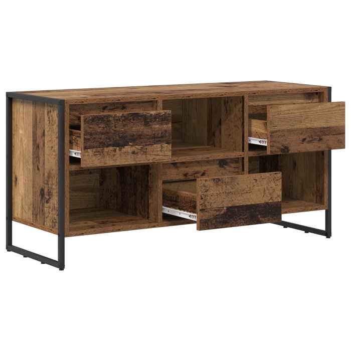 NEUF Armoire TV - Marron - Meuble TV - TABLE TV - Bois Ancien 100x36x495 cm - Bois dingénierie TT5576