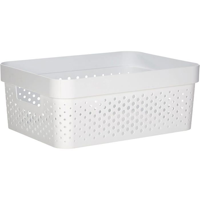 Bac de rangement en plastique recyclé - SVATV - 11L - 35,6x26,6x13,6 cm ...
