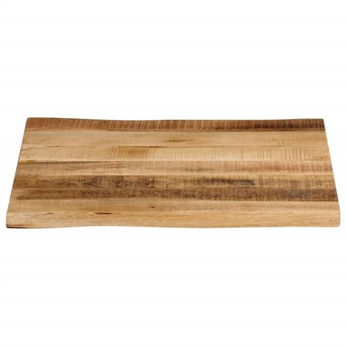 Holiday Solde@Dessus de table 1 PC - SHELD - Plateau/Accessoire pour table - bord vivant 60x60x2 5cm - bois de manguier brut HT26592