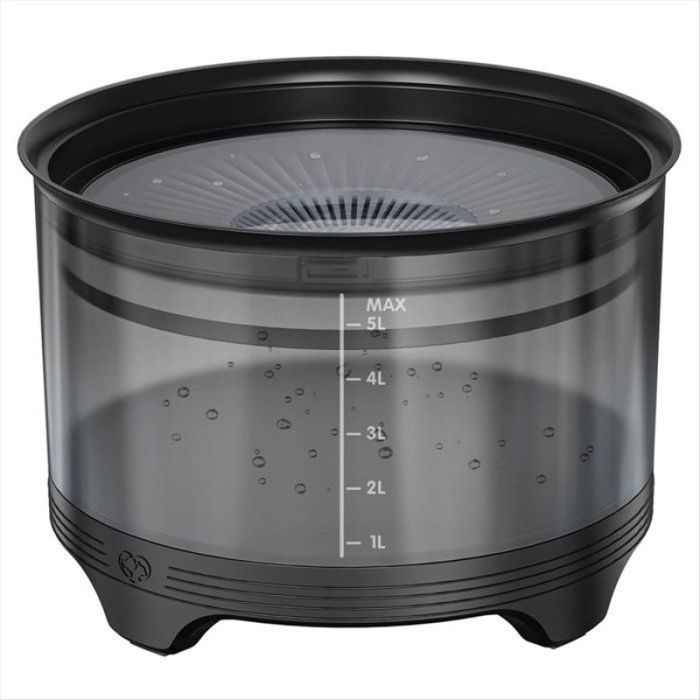 Bol DEau pour Chien de 5 5 L Bol DEau de Grande Capacité Sans Déversement pour Chiens Mangeoire à Eau Lente Noir