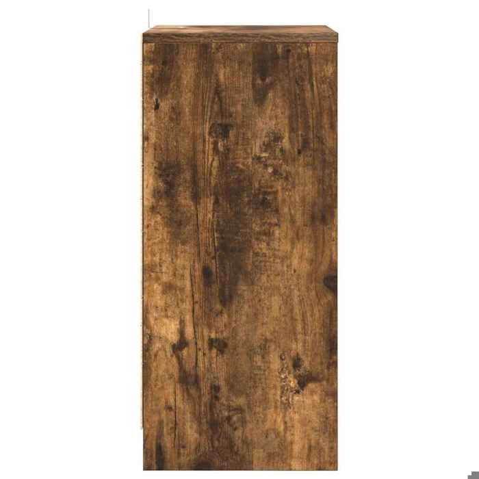 Magnifique Tables de chevet avec tiroir (2 PCS) - ZENCORE - Lot de 2 armoires de chevet - Chêne fumé 40x30x467cm M2386535