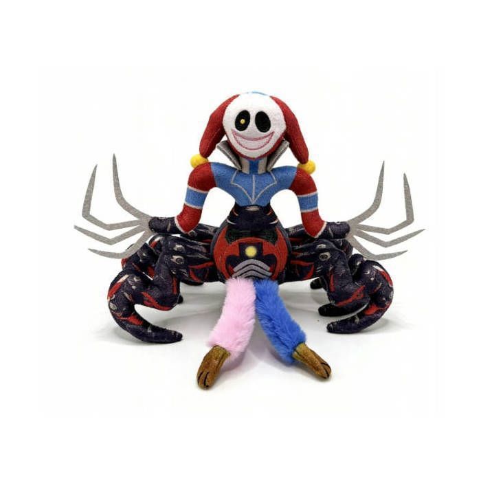 Peluches pour Chats et chiens Peluche Yarnaby Le clown à six pattes coloré en Coquelicot Playtime 4-Poupée en peluche 25cm