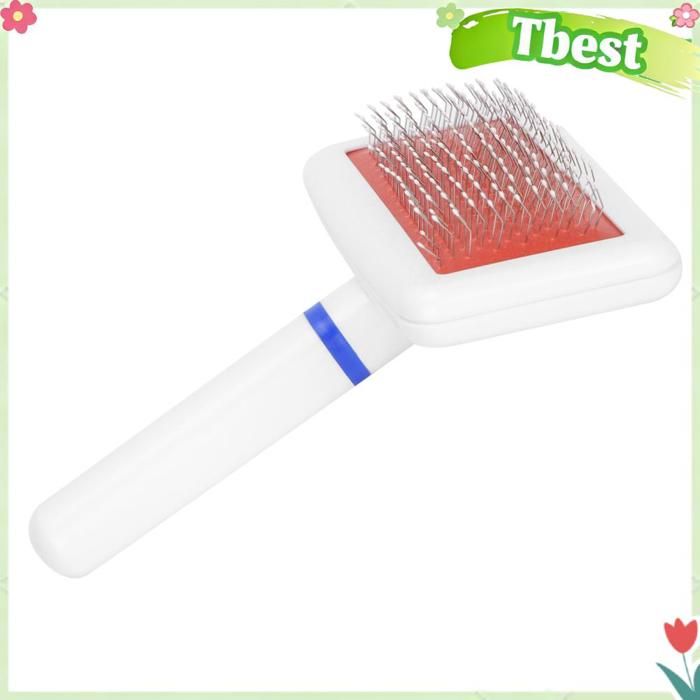 Brosse/peigne toilettage - TBEST - Compact - Anti-emmêlement - Perles protectrices - Pour petit chien