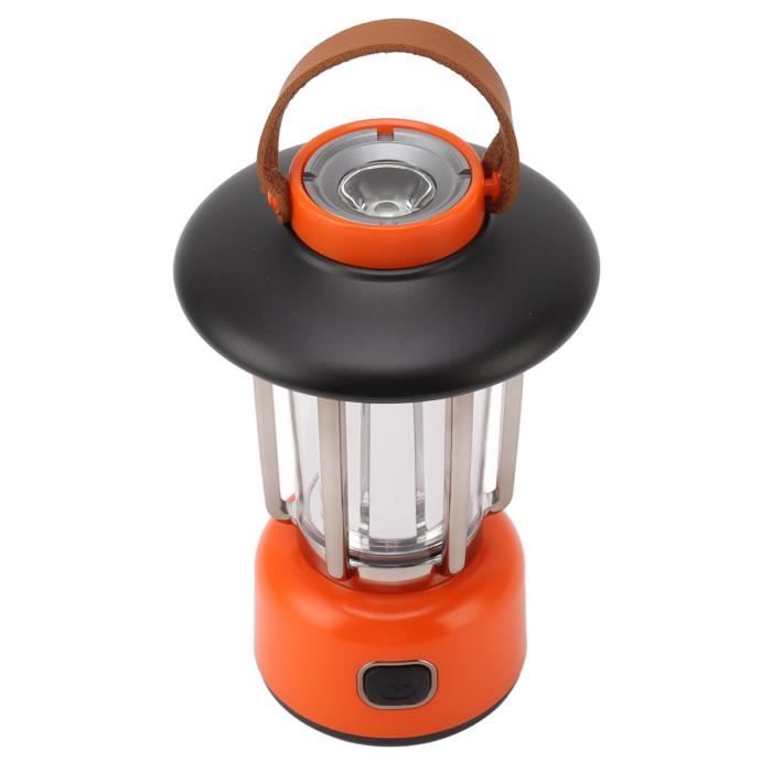 lanterne de camping (orange) cartouche de gaz de camping polyvalent pratique lampe de tente piscine exterieur