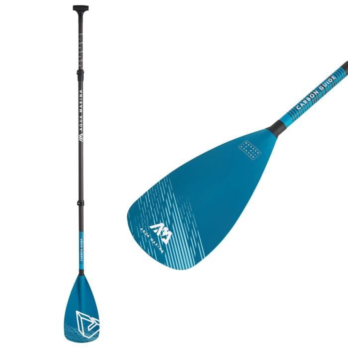 Pagaie Réglable En Carbone 160-210 Cm – Tube 29 Mm, Pale 47x21,7 Cm, 840 G – Pour Paddle Et Kayak Gonflable