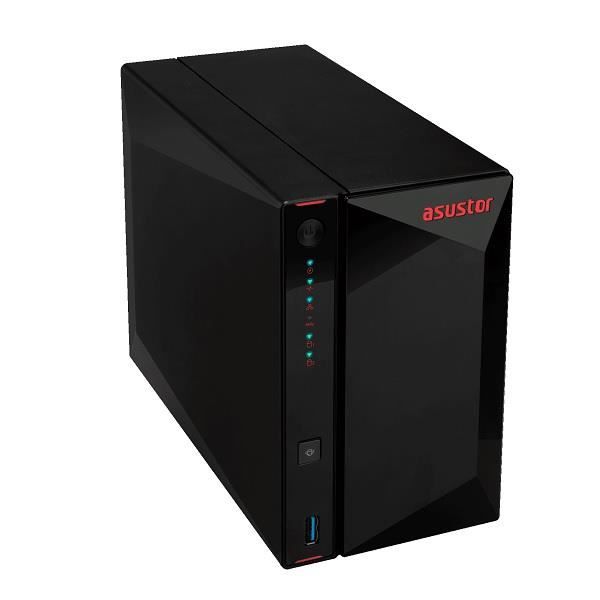 Serveur NAS – Asustor – Nimbustor 2 AS5202T – Celeron Quad Core J4005 – 2 Go RAM – 2 Baies