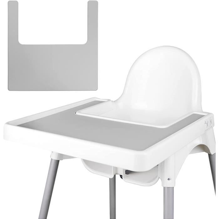Set De Table Pour Chaise Haute Ikea Durable Propre Et Hygienique Convient Pour Les Enfants Et Bebes Gris Clair 268 Cdiscount Puericulture Eveil Bebe