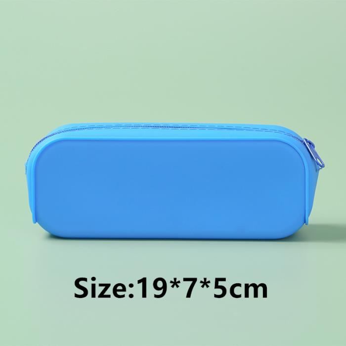 Étui École 2 En 1 En Silicone Souple, Trousse Ecole 2 En 1 En Silicone Souple Kawaii Porte Plume Tui Crayons R Tractable Pour Gar Ons Filles Etudiants L