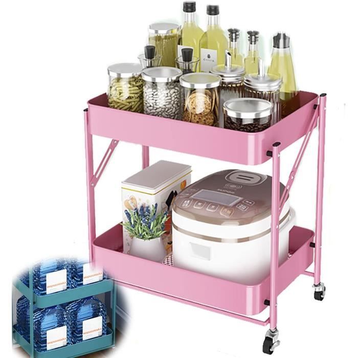 Étagère De Rangement À Roulettes Pour Salle De Bain, Réfrigérateur, Sol